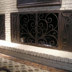 Wrought Iron Fireplace Screens - Products