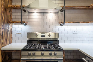 Urban kitchen photo in Chicago