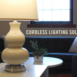 US Made Cordless Table Lamp - Marilyn - Table Lamps