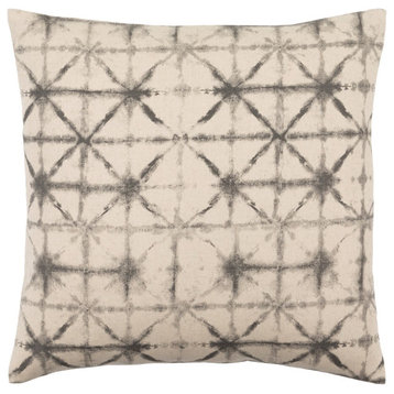 Nebula by Surya Pillow Cover, Charcoal/Beige, 18' x 18'