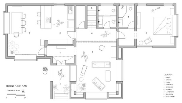 Contemporary Floor Plan by Studio Course