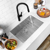 28"L x 18"W Stainless Steel Single Basin Undermount Kitchen Sink