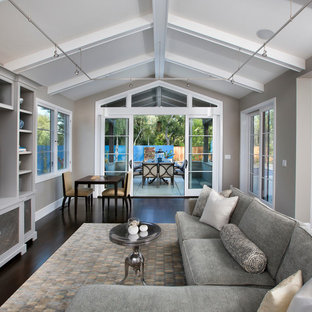 Cathedral Ceiling Family Room Ideas Photos Houzz