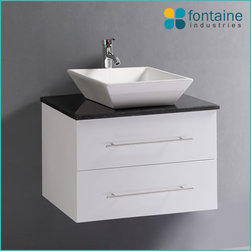 Chadwick 600 White Wall Mounted Vanity - Bathroom Vanities