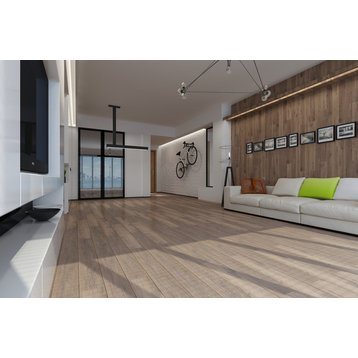 Dekorman Villa AC3 Laminate Flooring, 17.68 Sq. ft., Smoke Oak
