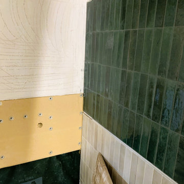 Accessible Bathroom in an Arts & Crafts Home - Wimbledon