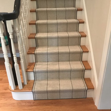 Flat Weave Stripe on Stairs