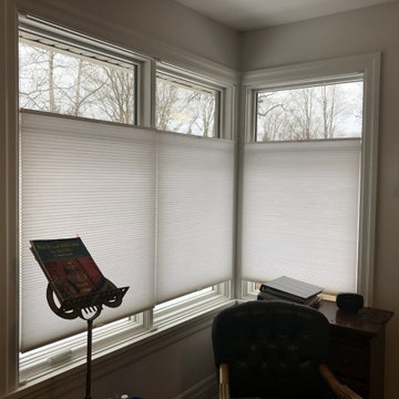 Customer Photos of Installed Pleated Blinds and Honeycomb Shades