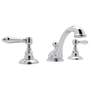 Rohl Viaggio 1.2 GPM Lavatory Faucet with 2 Lever Handles, Polished Chrome
