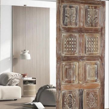 Make the Season Magical, Vintage Floral Carved Doors