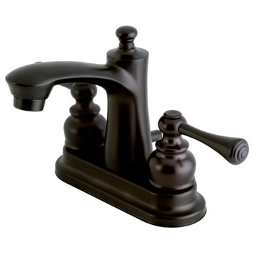 Kingston 4" Centerset Bathroom Faucet w/Retail Pop-Up, Oil Rubbed Bronze