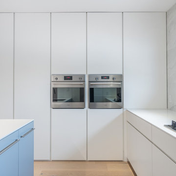 Modern kitchen - matt flat doors -