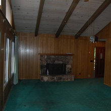 Cover over paneling-before and after