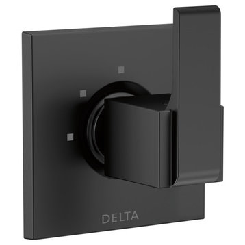 Delta Ara 3-Setting 2-Port Diverter Trim, Matte Black, T11867-BL