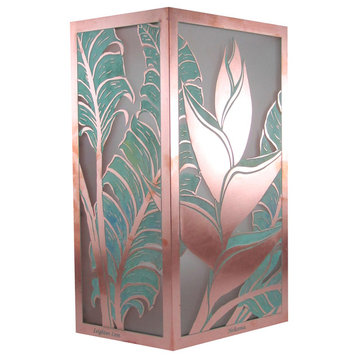 Heliconia Sconce 12" Patina Finish, Right