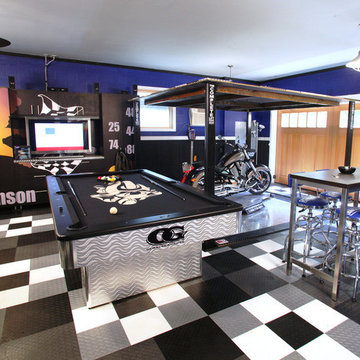 NASCAR Jimmy Johnson Home Garage - RaceDeck garage floor