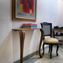 Metaphor | Narrow Console Table with Cabriole Legs - Home Office Furniture