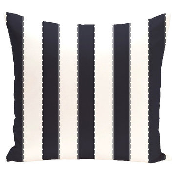 Stitch In Time Stripes Print Pillow, Bewitching, 18"x18"