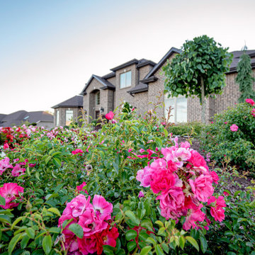 Custom Backyard with Pool House in Penn Trafford