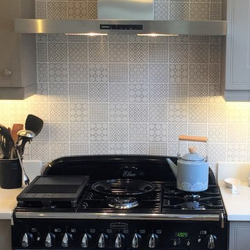 Matt Stone Grey Shaker Style Kitchen