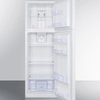 Summit 22 Inch Freestanding Counter Depth Top Freezer Refrigerator in White
