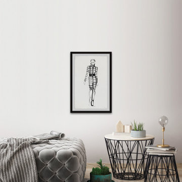"Sleek Pattern" Framed Painting Print