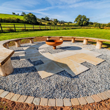 Fire pit with bespoke seating
