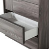 Marie Italian Modern Elm Gray Chest