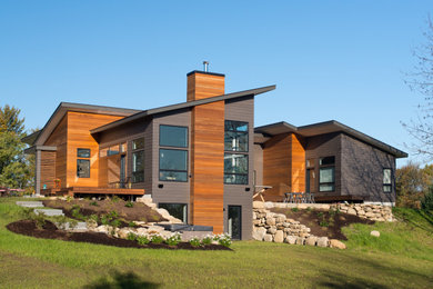 Example of an exterior home design in Boston
