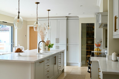 This is an example of a classic kitchen in West Midlands.
