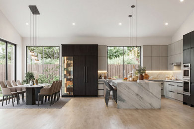 Example of a trendy kitchen design in San Francisco