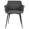 Samuel Arm Chair, Gray Set of 2