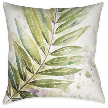 Laural Home Watercolor Jungle I Outdoor Decorative Pillow, 20"x20"