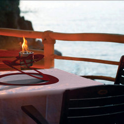 DecorPro 20'' x 20'' Ovia Tabletop Fireburner D10214 - Tabletop Fireplaces