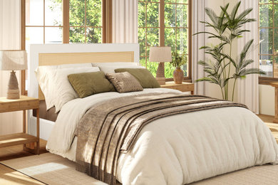Inspiration for a cottage bedroom remodel in Orange County