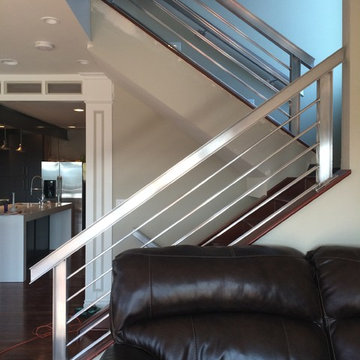 Renton Aluminum I beam handrail