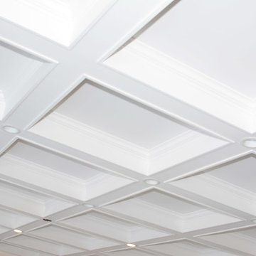 Dining Room Tray Latticed Ceiling