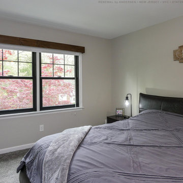 New Black Windows in Attractive Bedroom - Renewal by Andersen NJ / NYC