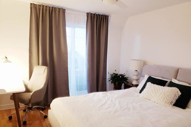 Example of a danish bedroom design in Montreal