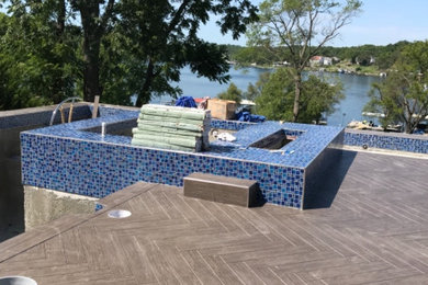 Example of a trendy pool design in Kansas City