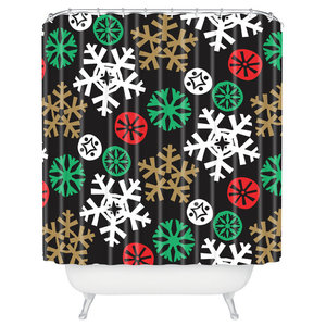 Deny Designs Zoe Wodarz Cozy Cabin Snowflakes Shower Curtain 69 x 72 Deny Designs Zoe Wodarz Cozy Cabin Snowflakes Shower Curtain 69 x 72