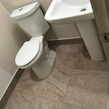 Beige Bathroom Remodel