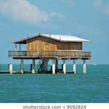 buildings on stilts in water