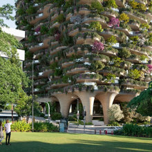 Green buildings with native plantings