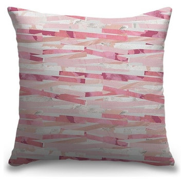 "Bars Pink" Pillow 18"x18"