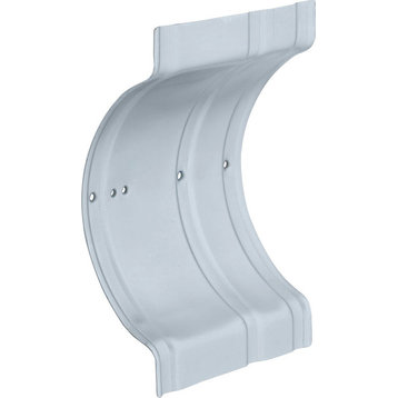 Delta Recessed Wall Clamp, Polished Chrome