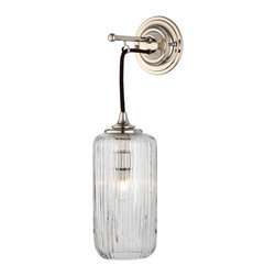 The Single Dalby Light with Fluted Shade - Bathroom Wall Lights