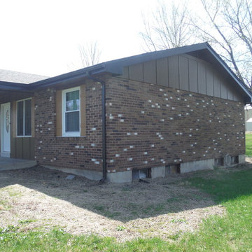 HardiePanel Vertical Siding in Chestnut Brown | Saint Paul, MO. (63368)