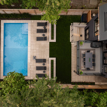 Custom In-Ground Pool with Automatic Safety Cover