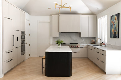 Example of a danish home office design in Minneapolis